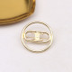 Light Gold Street Letters Hollow Out Brooch