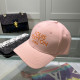 Pink Casual Hip Hop Letters Patchwork Contrast Hat