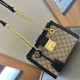 Black Street Daily Letters Patchwork Chains Contrast Bags