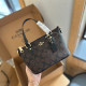 Black Casual Daily Letters Patchwork Zipper Contrast Bags