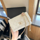 White Casual Street Letters Patchwork Metal Accessories Trim Texture Bags