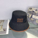 Black Street Daily Letters Embroidered Patchwork Contrast Hat
