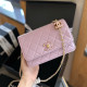 Purple Casual Street Letters Patchwork Metal Accessories Trim Texture Bags