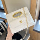 White Prom Elegant Letters Patchwork Metal Accessories Trim Chains Bags