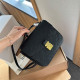 Black Casual Street Letters Patchwork Chains Embossed Bags