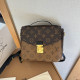 Yellow Brown Street Daily Letters Patchwork Chains Contrast Bags