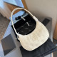 White Casual Street Solid Color Patchwork Zipper Embossed Bags