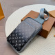 Gradient Color Street Daily Letters Gradient Patchwork Zipper Contrast Bags