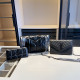 Black Street Daily Letters Metal Accessories Trim Chains Texture Bags