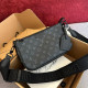 Black Street Daily Letters Patchwork Zipper Adjustable Bags
