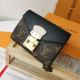 Black Brown Street Letters Patchwork Bags