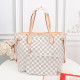Apricot White Street Letters Zipper Bags