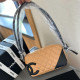 Yellow Casual Street Letters Patchwork Zipper Contrast Bags