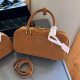 Brown Casual Daily Letters Patchwork Zipper Bags
