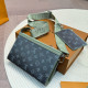 Gray Green Casual Street Letters Patchwork Contrast Adjustable Bags
