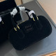 Black Casual Street Letters Patchwork Zipper Bags
