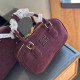 Red Casual Street Letters Patchwork Zipper Bags