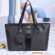 Black Street Letters Patchwork Zipper Bags