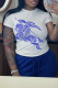 White Casual Street Animal Print Letters O Neck T-Shirts