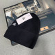 Black Casual Street Solid Color Patchwork Weave Hat