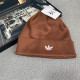 Orange Casual Street Letters Embroidered Weave Hat
