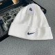White Casual Daily Letters Embroidered Weave Hat
