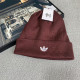 Brick Red Casual Street Letters Embroidered Weave Hat