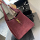 Burgundy Casual Daily Letters Patchwork Metal Accessories Trim Adjustable Bags