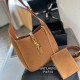 Brown Casual Daily Letters Patchwork Metal Accessories Trim Zipper Bags