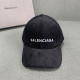 Black Casual Street Letters Embroidered Patchwork Hat
