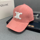 Pink Casual Daily Letters Patchwork Contrast Hat