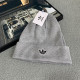 Grey Casual Street Letters Embroidered Weave Hat