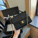 Black Casual Street Solid Color Patchwork Metal Accessories Trim Bags