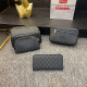 Black Gray Casual Daily Letters Patchwork Zipper Bags