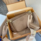 Nude Pink Casual Daily Letters Patchwork Zipper Embossed Bags
