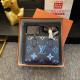 Blue Casual Street Gradient Color Letters Patchwork Contrast Embossed Bags