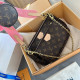Pink Brown Casual Daily Letters Patchwork Zipper Contrast Bags