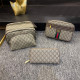 Khaki Casual Daily Letters Patchwork Metal Accessories Trim Zipper Bags