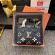 Black And White Casual Street Letters Patchwork Contrast Embossed Bags