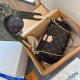 Brown Green Casual Daily Letters Patchwork Zipper Contrast Bags