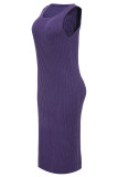 Pink Elegant Solid Color Patchwork Turtleneck Long Sleeve Two Pieces