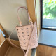 Pink Casual Street Letters Patchwork Contrast Adjustable Bags