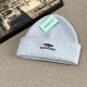 Sky Blue Casual Daily Letters Embroidered Weave Hat