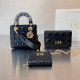 Black Casual Daily Solid Color Patchwork Metal Accessories Trim Texture Bags