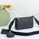 Black Street Letters Patchwork Zipper Bags