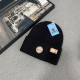 Black Casual Street Letters Embroidered Weave Hat