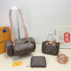 Brown Street Daily Letters Patchwork Chains Contrast Bags