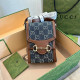 Blue Casual Daily Letters Patchwork Contrast Bags
