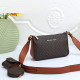 Brown Street Letters Patchwork Zipper Bags