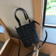 Black Casual Street Letters Patchwork Contrast Adjustable Bags